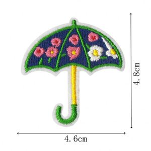 <b>Iron</b> on Cute Cartoon Embroidery Small Colorful Umbrella for Garment Decoration - Product Image 4