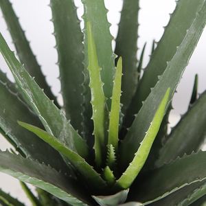 60cm Faux <span class=keywords><strong>Aloe</strong></span> <span class=keywords><strong>Vera</strong></span> Plante <span class=keywords><strong>Bureau</strong></span> Artificielle Succulente Plante En Pot pour Intérieur Maison Salon Décor - Product Image 4
