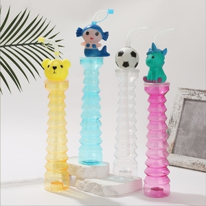 スラッシュカップ 500ml プラスチック製 カスタム キュート ヤードカップ フルーツヘッド付き - Product Image 3