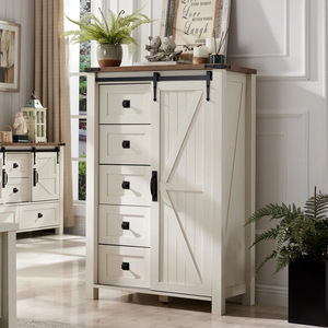 Simple five-drawer <b>chest</b> of drawers, floor-standing <b>storage</b> cabinet, bedroom/living room shelf, household five-drawer cabinet, - Product Image 1