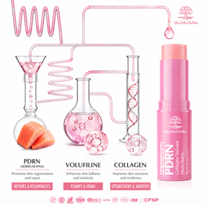 Baume Multi-Usages Volume Collagène Rose PDRN Marque Blanche 5% Volufiline Stick Peau de Verre Éclatante Anti-âge Repulpant Rajeunissant - Product Image 1