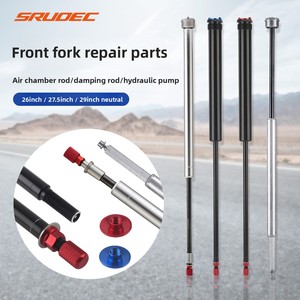 Fourche avant de VTT de remplacement 26/27,5/29 pouces pour vélos de route, en alliage d'aluminium, débattement de 120 mm, chambre à air, tige d'amortissement, fourche à câble/à bras - Product Image 4