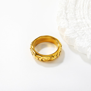 European American Style Geometric <b>Ring</b> With Stars <b>Moon</b> Sun Diamonds Unisex Pinky <b>Ring</b> For Everyday Wear Stainless Steel - Product Image 2