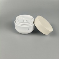 50g en plastique océan recyclable PMU crème pots Pot cosmétique crème bouteille conteneur/double paroi caco3 soin du visage crème pots pack
