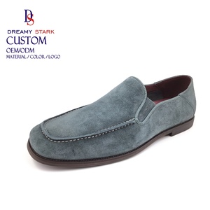 Dreamy Strark Custom Logo & Color Designer Luxury Casual Slip-On Men's Cow Suede Leather Loafers Autumn Light Shoes - Product Image 1