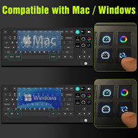 Clavier de pont K1 Pro Stream, conception de clavier mécanique à 78 touches, rétroéclairé RVB, ergonomique, touches multimédia personnalisées, idéal