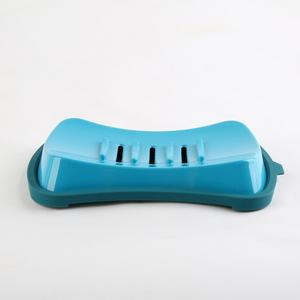 Jabonera Cuadrada de Plástico Azul, Desmontable, Minimalista, para Baño - Product Image 6