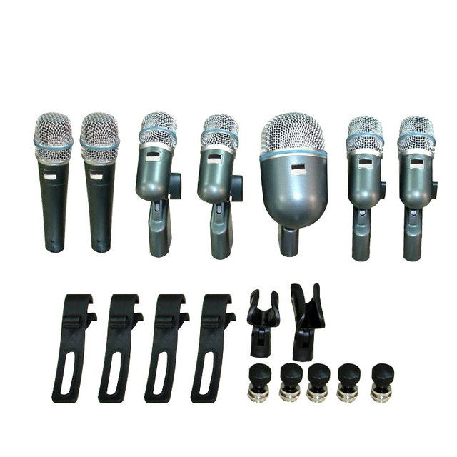Customization Musical Instrument Professinal Kit 7 Pcs Drum Mics Kit Drum Microphone