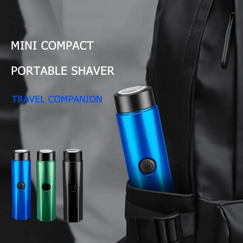 Xách Tay Pocket IPX7 Người Đàn Ông Tốt Nhất Sạc USB Du Lịch Mens Electric Shaver Mini Electric Máy Cạo Râu Mặt