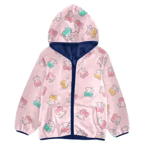 Customized High Quality Autumn Winter Thickened Warm Babies children's Home Clothes Flannel jacket for sale