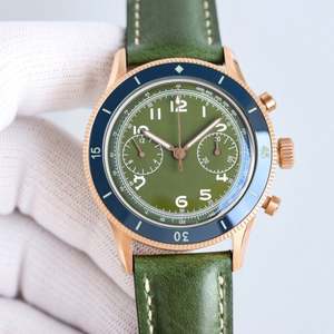 Montre chronographe automatique mécanique unisexe rétro de haute qualité en acier inoxydable avec fonction d'alarme et chronomètre - Product Image 4