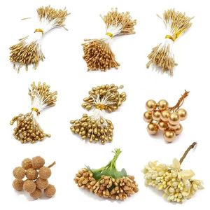 <span class=keywords><strong>Pistilo</strong></span> <span class=keywords><strong>de</strong></span> <span class=keywords><strong>flores</strong></span> artificiales <span class=keywords><strong>de</strong></span> color dorado y ramo <span class=keywords><strong>de</strong></span> <span class=keywords><strong>flores</strong></span> artificiales para manualidades DIY, decoración del hogar - Product Image 2