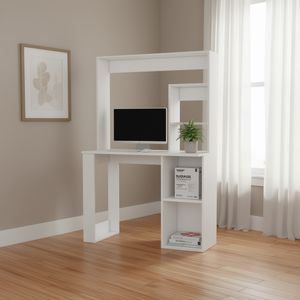 Escritorio para computadora Carroll con estantería superior y estantes de almacenamiento para uso en oficina en casa - Product Image 2