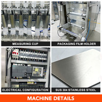Machine d'emballage verticale automatique multi-voies pour sachets à scellage 4 côtés de levure instantanée en granulés et activateur de levure