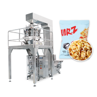 Pieno automatico soffiato mais soffiato riso banana chip fiocchi di cocco patatine fritte tubo soffiato macchina imballatrice di riso croccante
