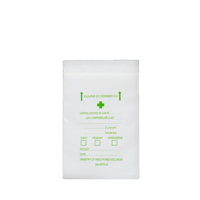 Custom Printed LDPE Plastic Packing Bag China Supplier's CPP Material Pills Dispensing Envelope Tablet Storage Packaging