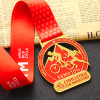 Médaille d'or de course cycliste 3D en métal sur mesure, grande taille, incroyable, vente chaude