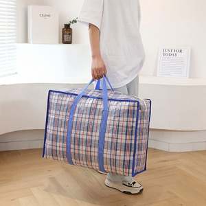 Sacs de déménagement personnalisés, résistants, pour vêtements, couettes, sac anti-poussière, rangement de déménagement avec fermeture éclair et poignées - Product Image 6