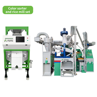 Wesort 2026 Ensemble de mini-machine à décortiquer le riz avec moteur électrique, rouleaux en caoutchouc, nouvelle technologie IA intégrée et trieuse chromatique pour fermes
