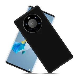 Capa fosca para huawei y360, capa ultrafina de silicone preta, com parte traseira, para huawei p30