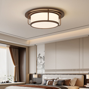 Lámpara de Techo Estilo Chino, LED Redonda, Moderna y Minimalista, para Dormitorio, 50cm/80cm de Diámetro, Tricolor, para Uso Doméstico - Product Image 1