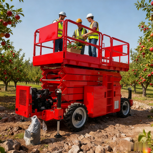 3m 4m 200kg Self Propelled Pipe Rail Trolley Greenhouse Scissor Lift For Sales - Product Image 1