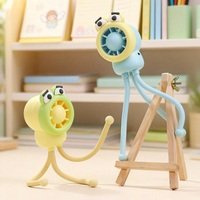 Ventilateur portable pour poussette bébé, forme pieuvre mignonne, flexible, jouet à main, pour siège auto et bureau