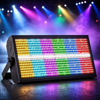 Barres lumineuses stroboscopiques LED RGB DMX 48+8/105 segments, indice de protection IP33, Ra95 CRI, en alliage d'aluminium, pour mariages, streaming en direct, studios d'éclairage