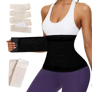 2024 Women's Waist Trainer Slimming Bandage Wrap Shapewear Tummy Control Shapewear Trim Waistband