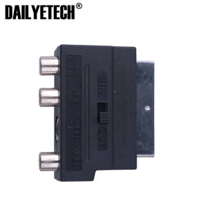Adaptateur rvb péritel vers 3 RCA S-Vidéo Composite RCA <span class=keywords><strong>SVHS</strong></span> S-Vidéo AV TV Audio pour enregistreur vidéo DVD TV Projecteur de télévision - Product Image 4