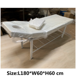 Muebles de Cuero para Salón de Belleza, Cama de Spa para Tatuajes, Cama de Terapia de Belleza, Cama para Pestañas, Mesa de Masaje con Marco Metálico y Esponja de Alta Densidad - Product Image 4