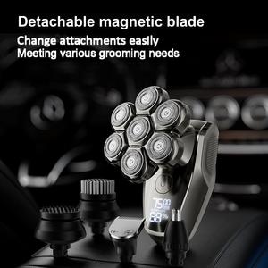 CITICITY Multi-Function 5D Male Bald Shaving Razor IPX7 Waterproof Men Rechargeable Electric Beard <b>Shaver</b> With LED Display - Product Image 3