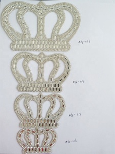 Borboleta branca Logo Sticker Hot Fix Cristal Rhinestone Ferro Personalizado em Patches para Decoração do Vestuário - Product Image 5