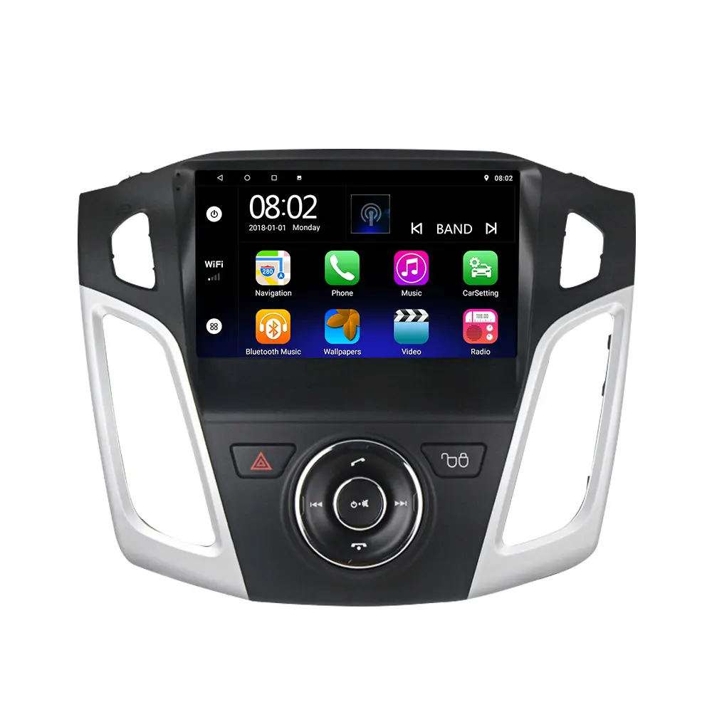 Autoradio pour <span class=keywords><strong>Ford</strong></span> Focus 9 ", lecteur multimédia, Android 10.0, vidéo, Navigation GPS, avec commandes au volant, 2 din, pour voiture 2012 à 2015