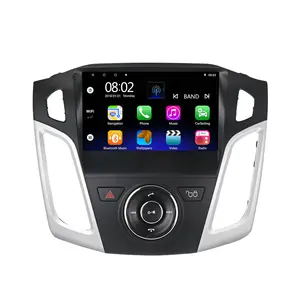 Audio Mobil Ford Focus Android 10.0, 9 Inci 2012-2015 Pemutar Video Multimedia Navigasi GPS Kontrol Setir
