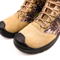 Hiver chasseur extérieur acier orteil tactique activité camouflage cheville haute bottes de sécurité pour hommes