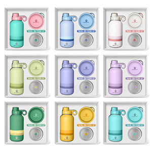 베스트 셀러 제품 3 in 1 유형 신상품 야외 여행 산책 휴대용 애완 동물 개 물병 음료 - Product Image 2