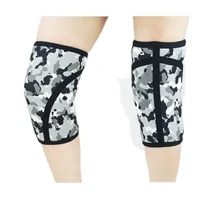 Compression en néoprène de 7mm, manche pour le genou, grande marque privée, soutien pour squats, manchon de compression, levage de poids - Product Image 3
