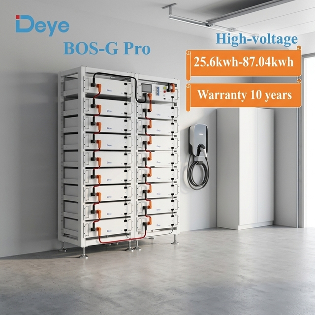 Deye Modular LiFePO4 Battery Energy Storage System Expandable From 5kWh to 200kWh for Home and Commercial Use