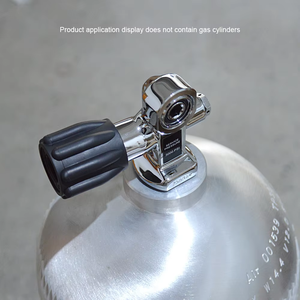 <span class=keywords><strong>Bouteille</strong></span> d'air haute pression en aluminium DeDePu 3000 PSI 15 L avec valve pour la plongée, certifiée CE, pour la plongée technique - Product Image 4