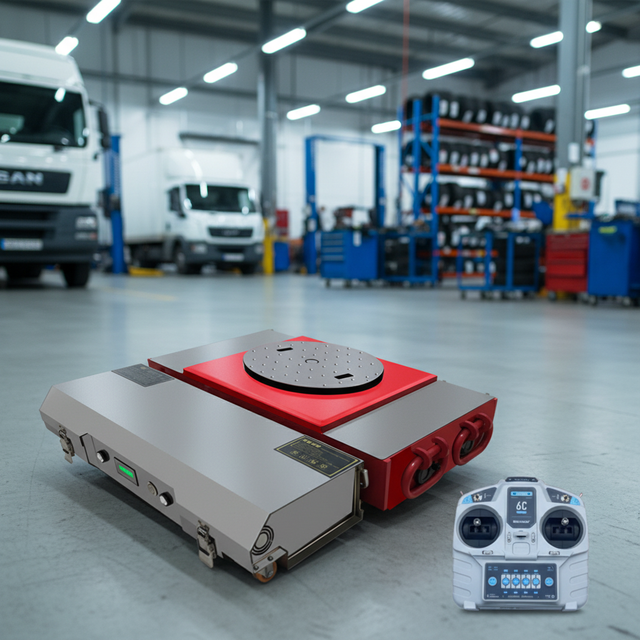 Electric Remote-Controlled Mechanical Warehouse for Loading/Unloading Goods and Tank Vehicles