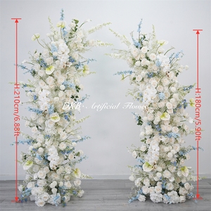 DKB Customized Silk Artificial <b>Flower</b> Arch High Quality Handmade Durable Eco-Friendly Real Touch Customizable Size Wedding Party - Product Image 2