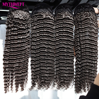 Wig Rambut Manusia HD 250 Density 13x6 Transparent Deep Water Wave Curly, Wig Lace Frontal 30 34 Inch, Wig Rambut Manusia Lace Front 13x4