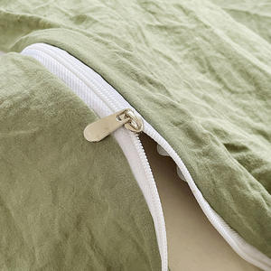 Set <span class=keywords><strong>Copripiumino</strong></span> Personalizzati per Letto Singolo e <span class=keywords><strong>Matrimoniale</strong></span> Uso Hotel e Casa in Tessuto Anallergico <span class=keywords><strong>Tinta</strong></span> <span class=keywords><strong>Unita</strong></span> Misura King Size, Completo Letto - Product Image 3