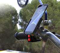 Support de téléphone portable universel en alliage d'aluminium pour guidon de vélo, scooter, moto, support réglable pour téléphone portable