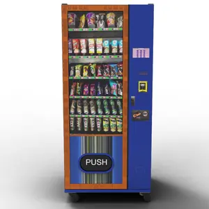 Máquina expendedora combinada automática popular de Europa de exportación para aperitivos y bebidas máquina expendedora de alimentos frescos automática