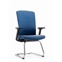 Chaise pivotante ergonomique avec dossier moyen-haut personnalisable, tissu ventilé, stores roulants, chaises de bureau et de meubles pour hôtels