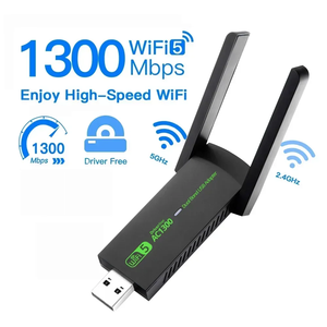 1300Mbps Wifi <span class=keywords><strong>USB</strong></span> Card mạng rtl8812 wifi5 AC1300 <span class=keywords><strong>USB</strong></span> Wifi Bộ chuyển đổi băng tần kép 2.4G 5G không dây Dongle Receiver Antenna - Product Image 1