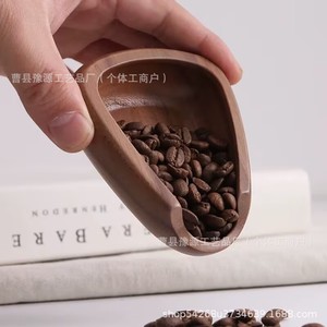 ถาดใส่เมล็ดกาแฟไม้วอลนัททรงกลม ใช้งานในบ้าน เป็นมิตรกับสิ่งแวดล้อม - Product Image 4