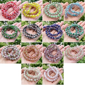 10 pezzi 10mm <span class=keywords><strong>Murano</strong></span> multicolore trasparente <span class=keywords><strong>di</strong></span> cristallo sfaccettato <span class=keywords><strong>perline</strong></span> <span class=keywords><strong>di</strong></span> colore misto fai da te collana braccialetto creazione <span class=keywords><strong>di</strong></span> gioielli - Product Image 4